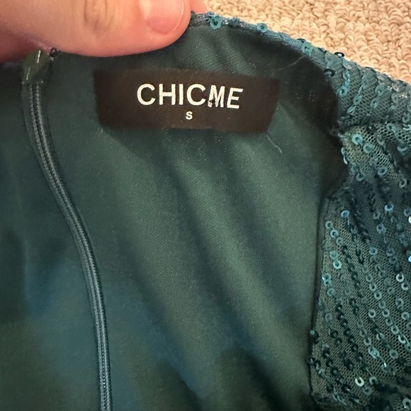 NEW green sparkley party dress - Picture 2 of 2